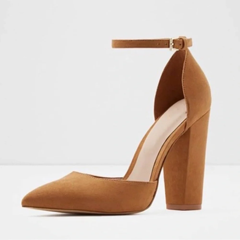 Aldo Women's Nicholes Suede Block Heel Pumps - Picture 2 of 10